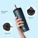 Konokyo 22 OZ Insulated Tumbler with Lid and Straws