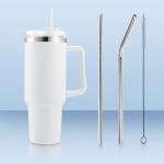 Personalized 40 Oz Tumbler with Handle and Straw