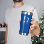 Custom Engraved 30 Oz Royal Blue Tumbler