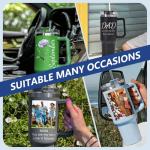 Personalized 40 Oz Tumbler with Handle and Straw