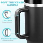 40 oz Insulated Tumbler with Handle and Straw