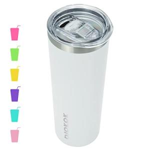 20 oz Stainless Steel Insulated Skinny Tumbler - White
