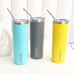 20 oz Stainless Steel Insulated Skinny Tumbler - White