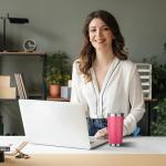 20oz Stainless Steel Insulated Tumbler with Straw