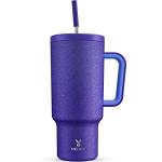Meoky 40oz Insulated Tumbler with Handle and Straw