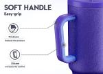 Meoky 40oz Insulated Tumbler with Handle and Straw