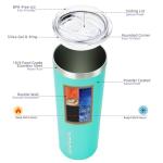Turquoise 20 oz Skinny Stainless Steel Tumbler