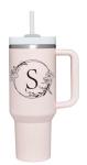 Personalized 40oz Initials Tumbler Cup with Handle