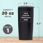 Custom 20 oz. Plastic Tumblers with Lids
