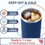 Personalized 40 Oz Stainless Steel Tumbler with Straw