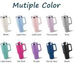 Personalized 40 Oz Stainless Steel Tumbler with Straw