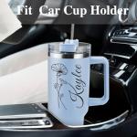 Personalized 40 Oz Stainless Steel Tumbler with Straw
