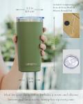 20oz Leakproof Travel Coffee Tumbler with Straw