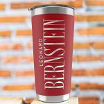 Custom 20 Oz Insulated Black Tumbler for Men