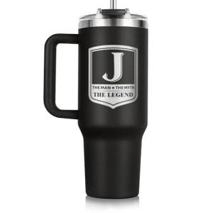 Personalized 40oz Tumbler for Men with Straw