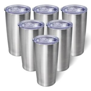 20oz Insulated Stainless Steel Tumblers - 6 Pack