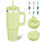 30oz Insulated Tumbler Cup with Handle and Straw