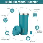 22oz Stainless Steel Insulated Travel Tumbler