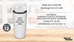 Personalized 20 oz Plastic Tumblers Set of 12