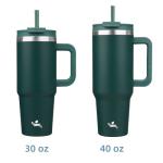 30 oz Insulated Tumbler with Handle and Straws