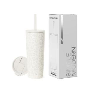 Insulated 24oz Tumbler with Lid and Straw