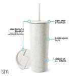 Insulated 24oz Tumbler with Lid and Straw