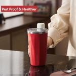 20oz Stainless Steel Insulated Tumbler with Straw