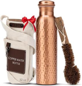Cleo Home 32 Oz Pure Copper Water Bottle