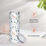 10 Pack 20 OZ Skinny Sublimation Tumblers with Straws