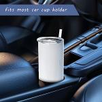 10 Pack 20 OZ Skinny Sublimation Tumblers with Straws