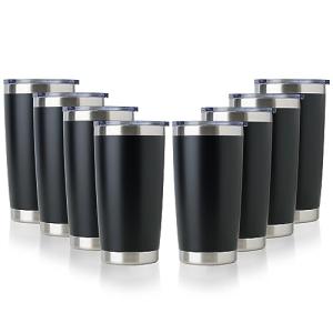 20oz Stainless Steel Insulated Travel Tumblers, 8 Pack