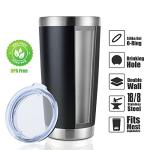 20oz Stainless Steel Insulated Travel Tumblers, 8 Pack