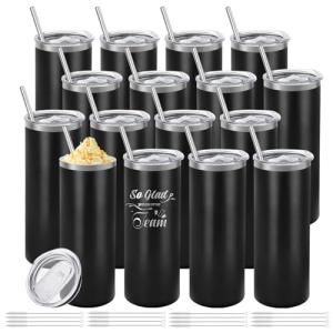 16 Pack Insulated 20oz Stainless Steel Tumblers