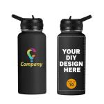 Custom 32oz Stainless Steel Water Bottles - 10 Pack
