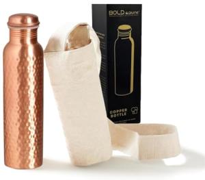 32oz Pure Copper Hammered Water Tumbler