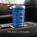 Personalized Burgundy Tumbler - 20 Oz Engraved Gift