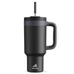 40 oz Insulated Tumbler with Handle and Straw