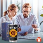 Personalized 20oz Tumbler Set with Lids and Straws
