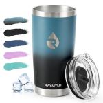 RAYMYLO 20 oz Insulated Coffee Tumbler with Stickers