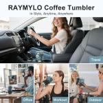 RAYMYLO 20 oz Insulated Coffee Tumbler with Stickers