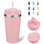 Light Pink 18oz Insulated Stainless Steel Tumbler