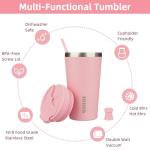 Light Pink 18oz Insulated Stainless Steel Tumbler