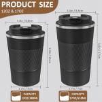 4 Pack Insulated Travel Coffee Tumblers 17oz