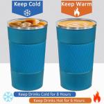 4 Pack Insulated Travel Coffee Tumblers 17oz