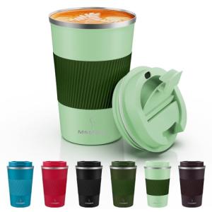 MOMSIV 12oz Insulated Travel Mug with Lid