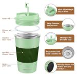 MOMSIV 12oz Insulated Travel Mug with Lid