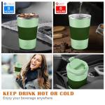 MOMSIV 12oz Insulated Travel Mug with Lid