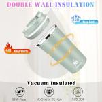 17oz Insulated Travel Coffee Mug with Flip Lid