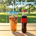 Zukro 32 oz Clear Acrylic Insulated Tumblers with Straws