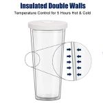 2 Pack 24oz Reusable Boba Tea Tumblers